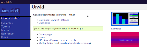 PythonでTUIアプリを作ろう ( その3 Python Urwidの基本オブジェクト構造 ) - TORIO's blog